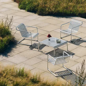 Poltrona lounge bassa Palissade Cantilever - Acciaio zincato a caldo - HAY