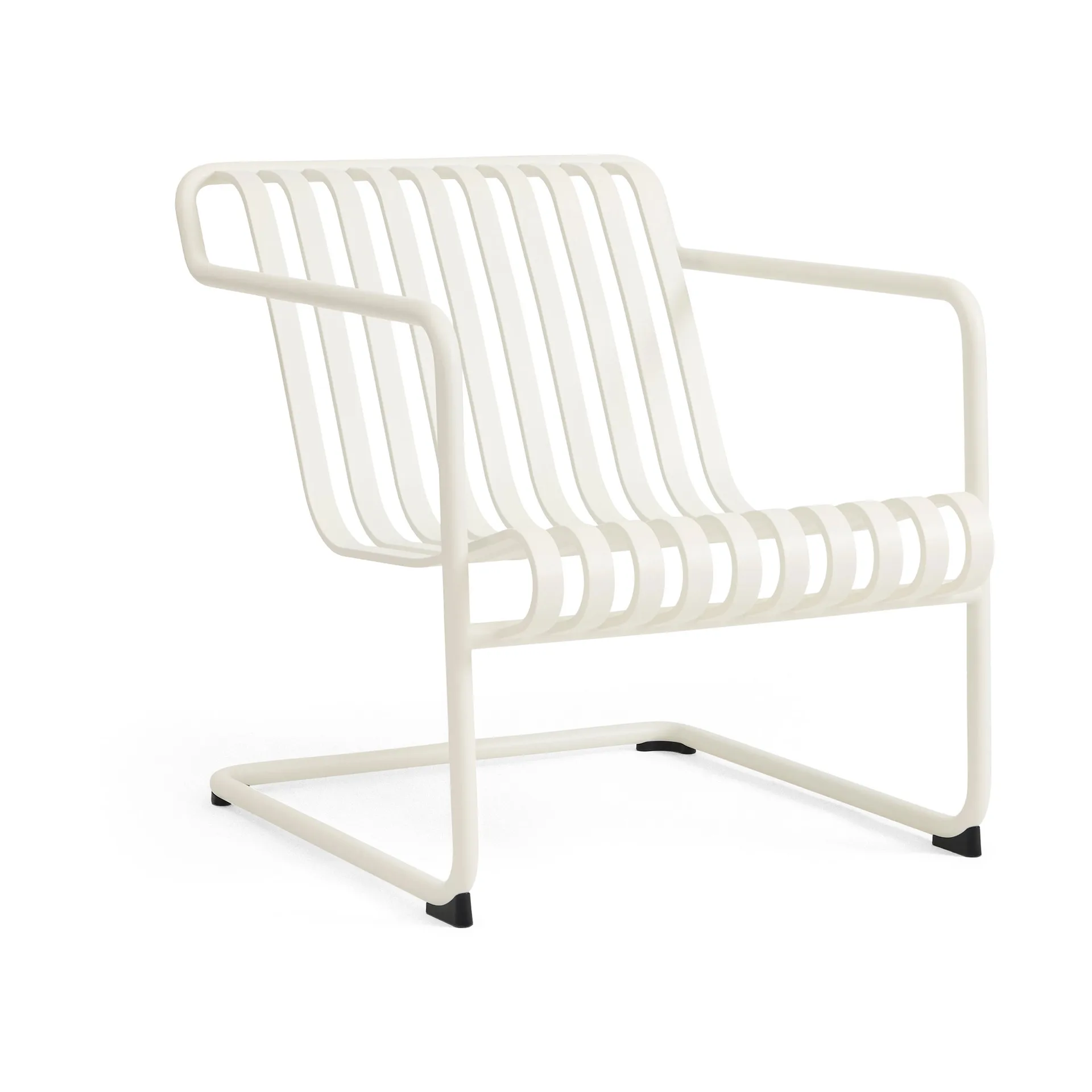 Poltrona lounge bassa Palissade Cantilever, Cream white HAY
