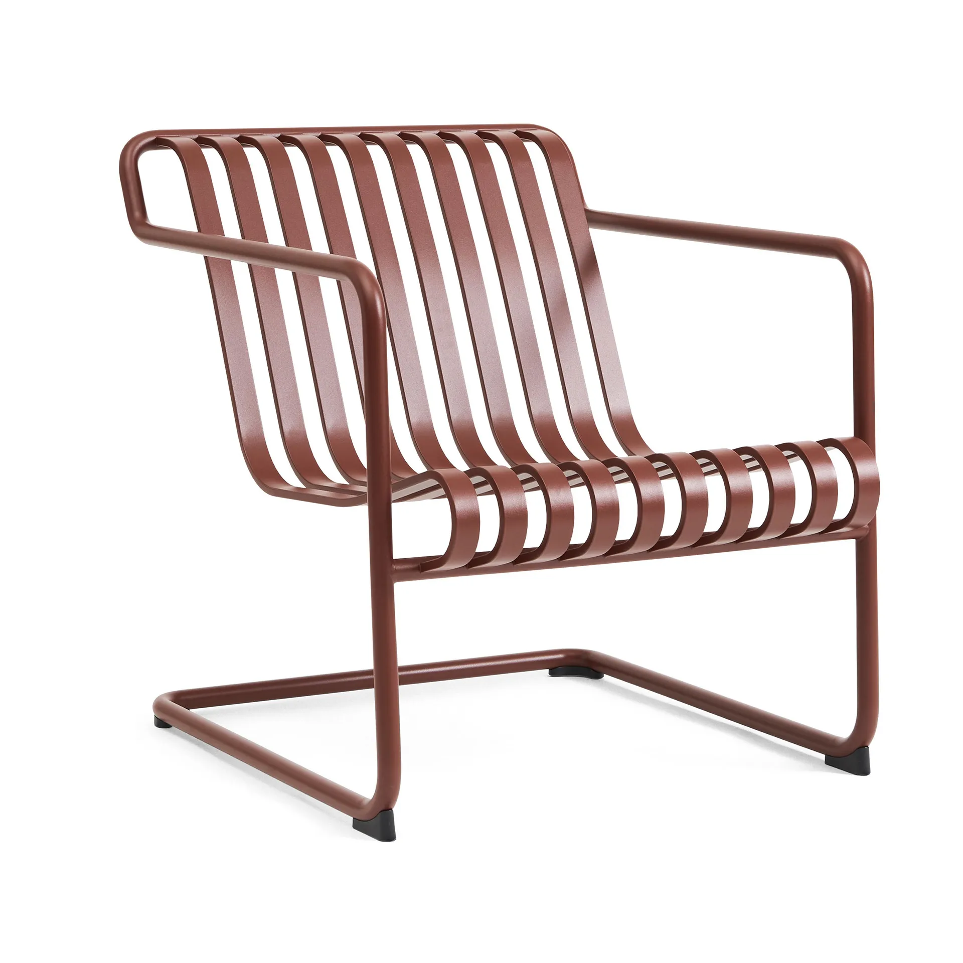 Poltrona lounge bassa Palissade Cantilever, Iron red HAY