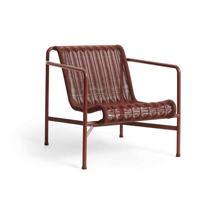 Poltrona lounge Palissade Cord Low   - Iron red - HAY
