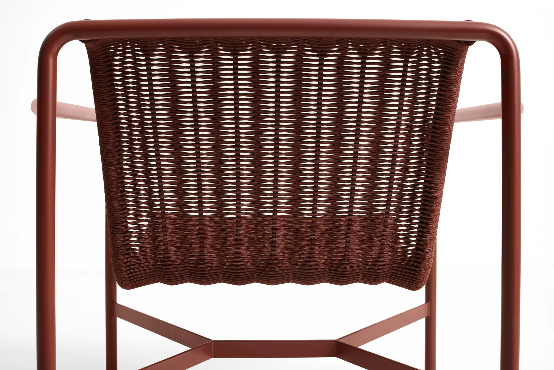 Poltrona lounge Palissade Cord Low, Iron red HAY