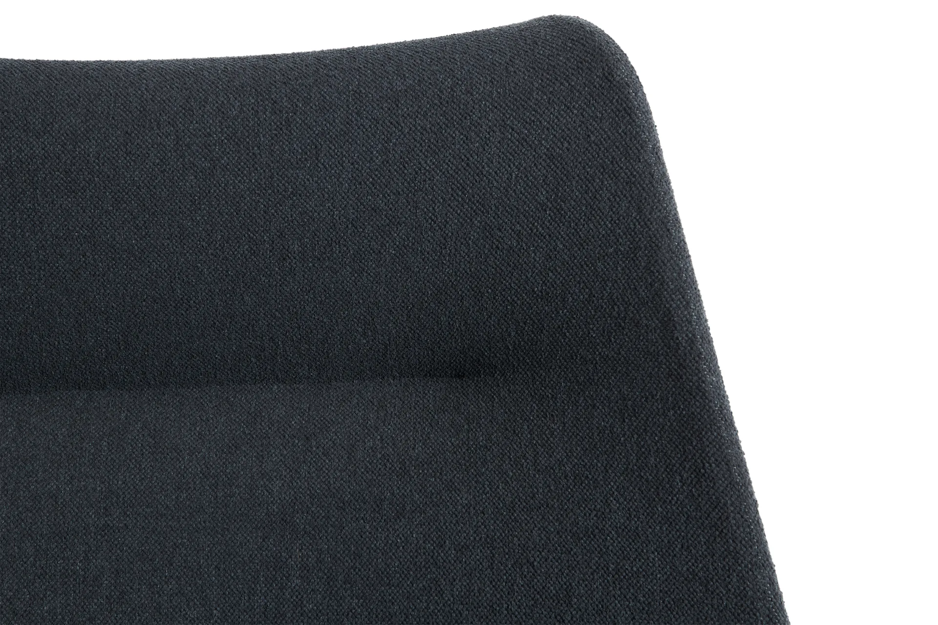 Poltrona O2 Lounge Chair, Soft black-verniciato nero acciaio HAY
