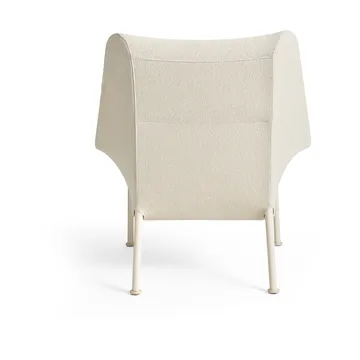 Poltrona O2 Lounge Chair - Soft cream-laccato in acciaio eggshell - HAY