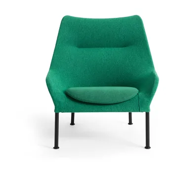 Poltrona O2 Lounge Chair - Soft green-acciaio verniciato nero - HAY