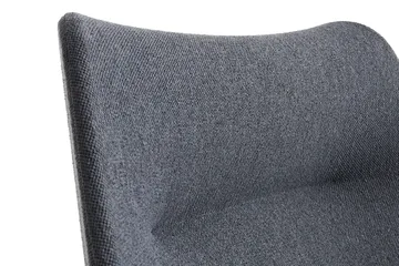 Poltrona O2 Lounge Chair - Soft grey-acciaio verniciato nero - HAY