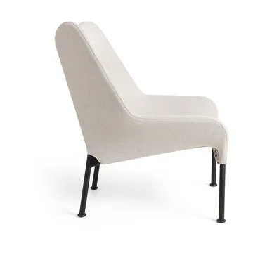 Poltrona O2 Lounge Chair - Soft light laccato grigio nero acciaio - HAY