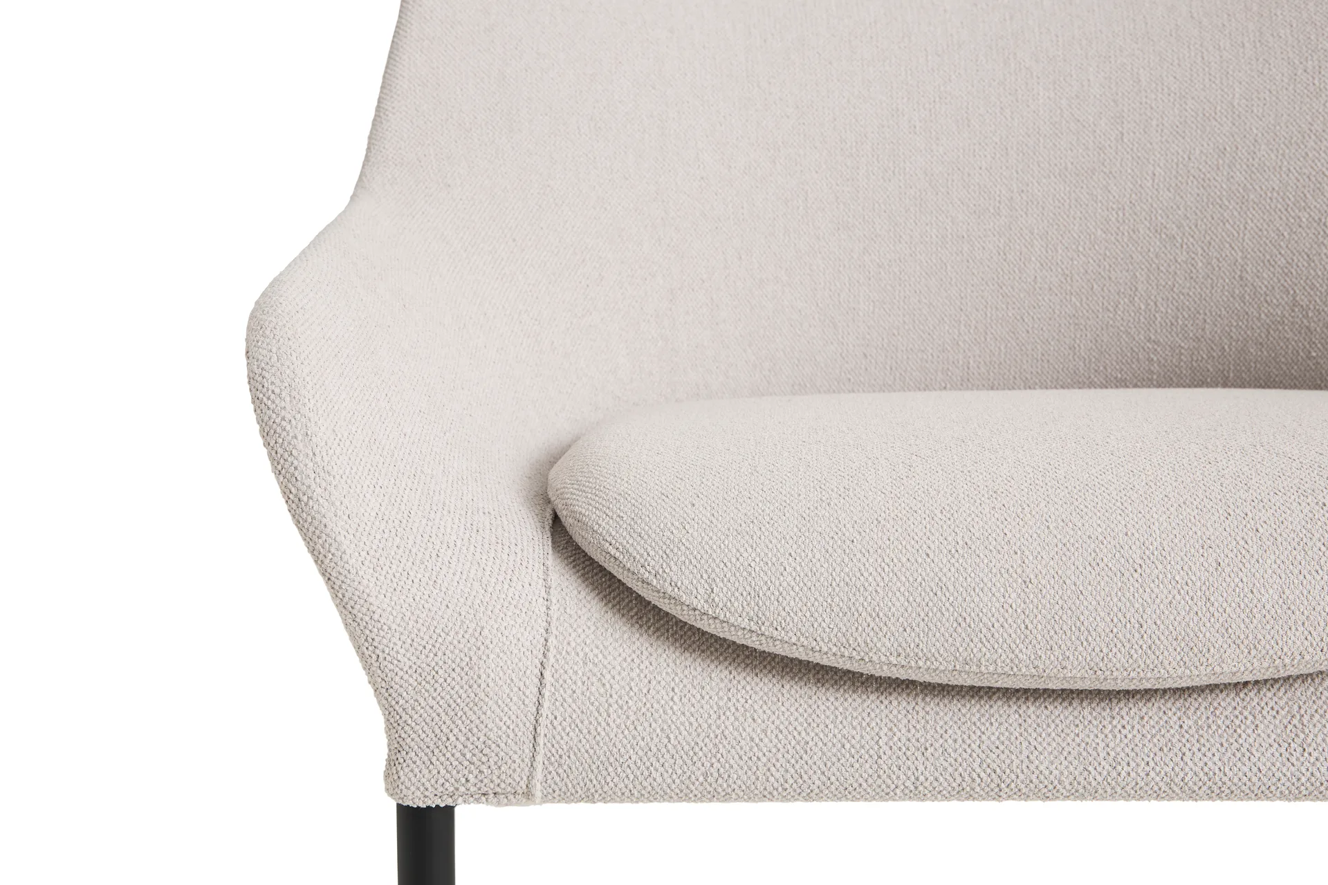Poltrona O2 Lounge Chair, Soft light laccato grigio nero acciaio HAY