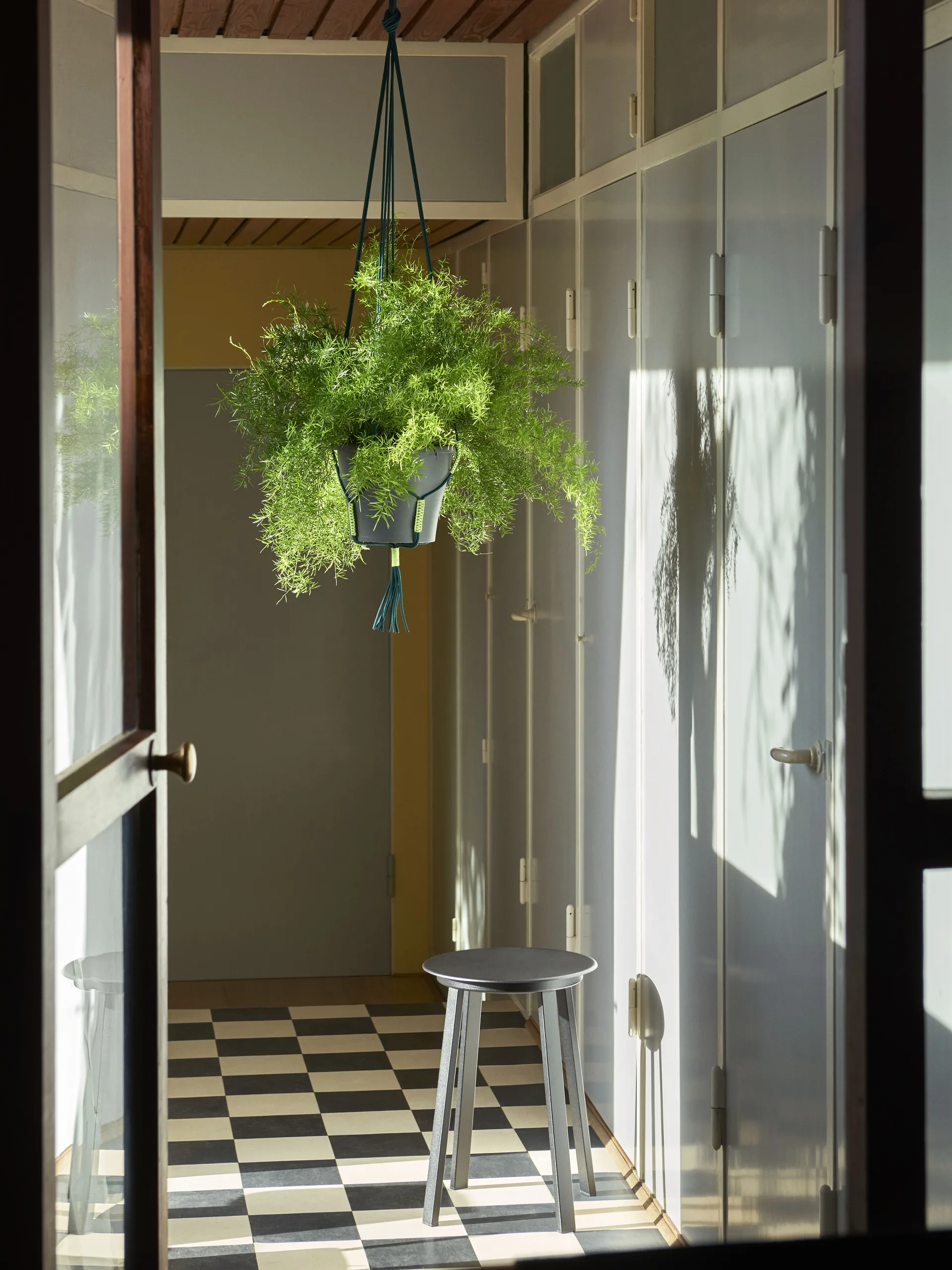 Portavaso in corda Phanta, Verde HAY