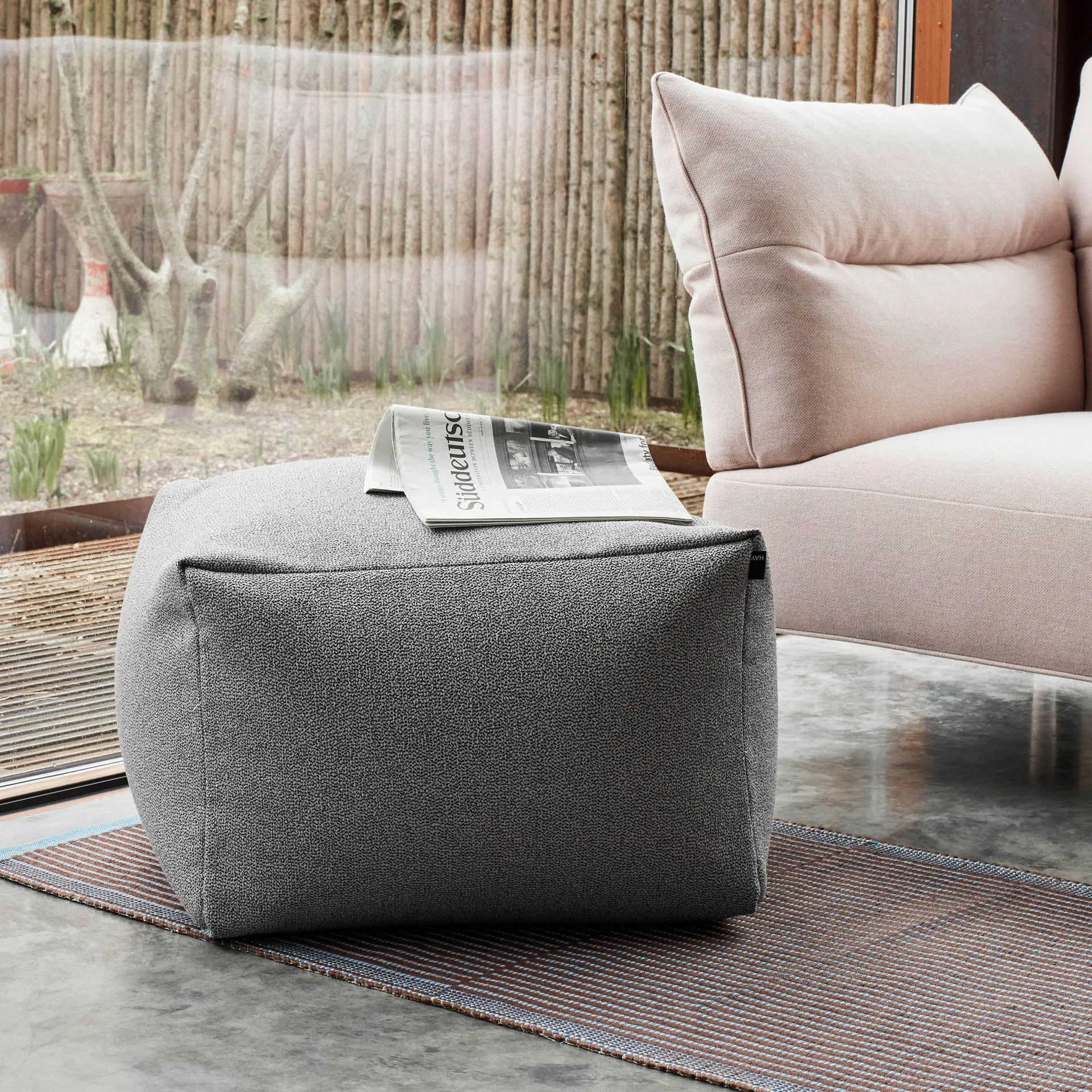 Pouf da seduta Sprinkle, 59x59 cm, Grigio HAY