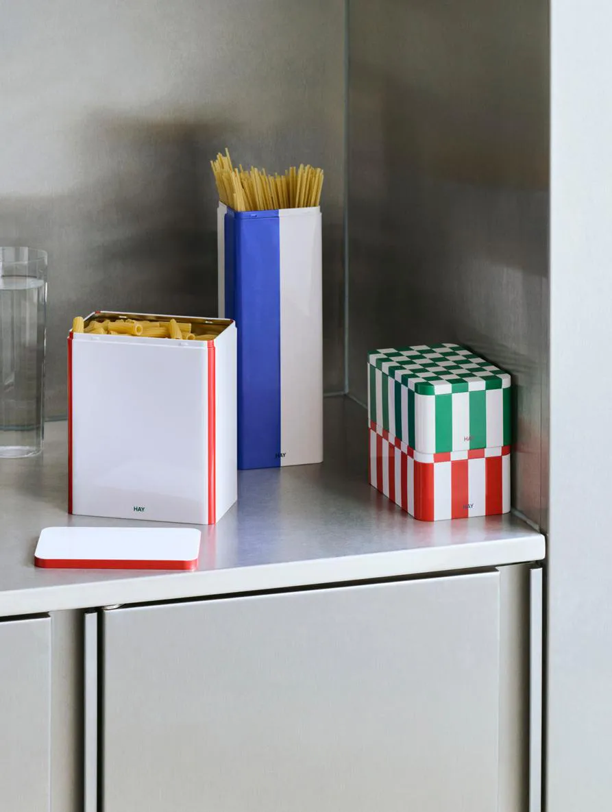 Recipiente in vetro Tin Container medium, Marrone-midnight blue HAY