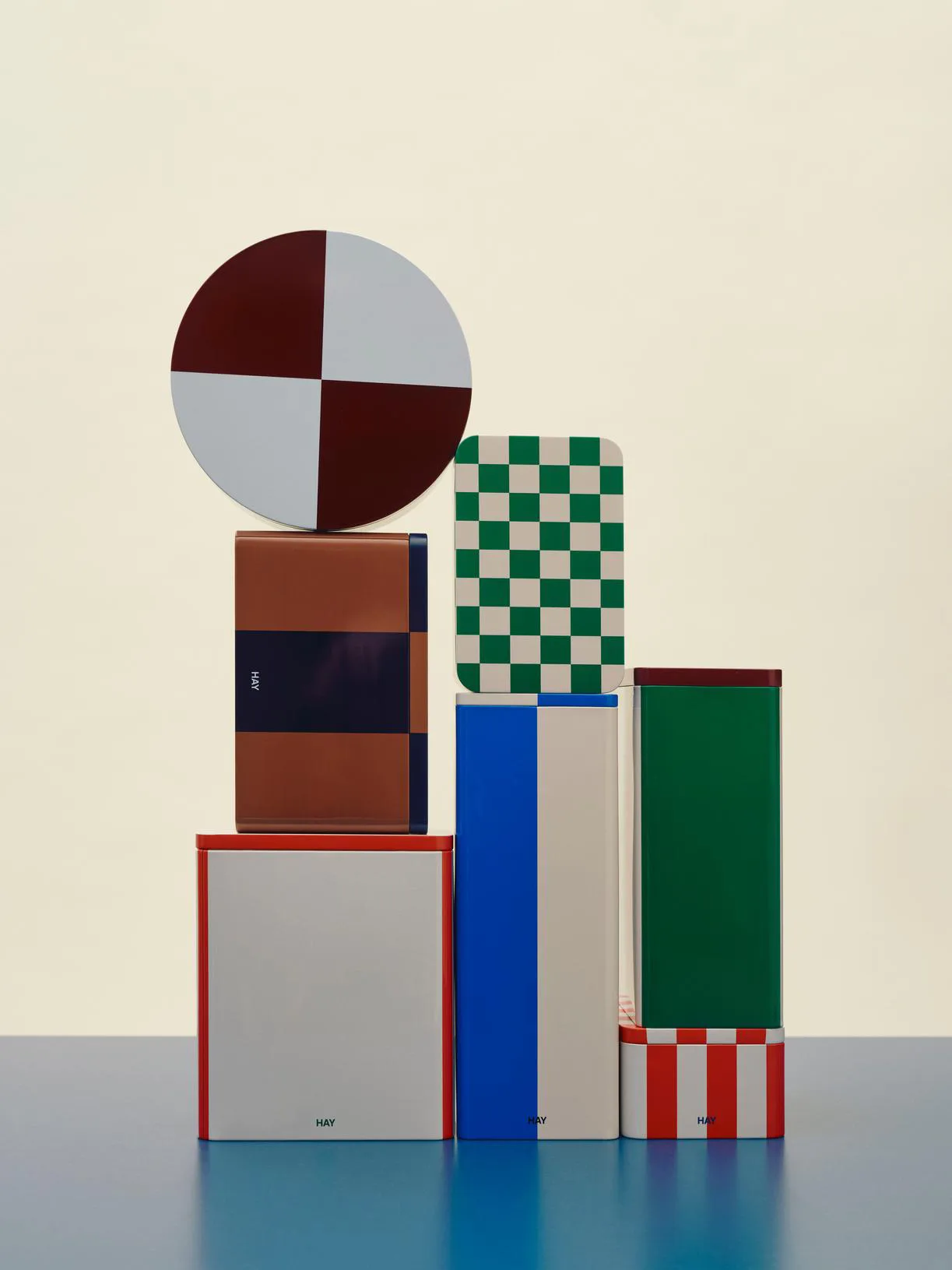 Recipiente in vetro Tin Container medium, Marrone-midnight blue HAY