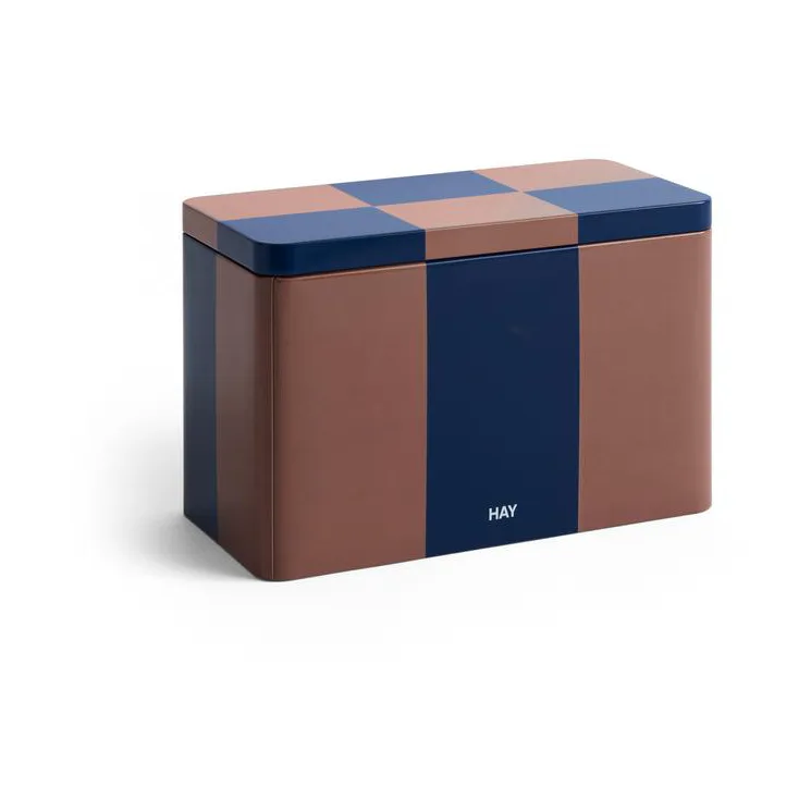 Recipiente in vetro Tin Container medium, Marrone-midnight blue HAY