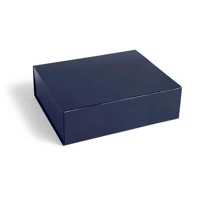 Scatola contenitore con coperchio Colour L 34,5x41.5 cm - Midnight blue - HAY