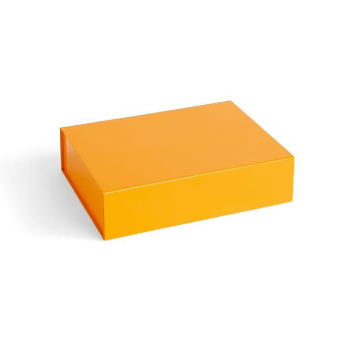 Scatola contenitore con coperchio Colour S 25,5x33 cm - Egg yolk - HAY