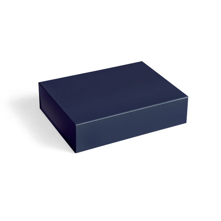 Scatola contenitore con coperchio Colour S 25,5x33 cm - Midnight blue - HAY