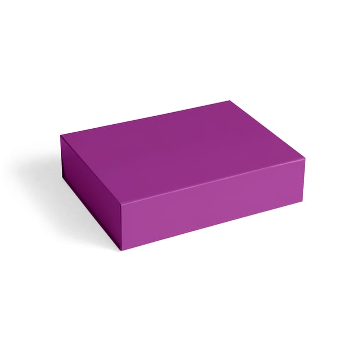 Scatola contenitore con coperchio Colour S 25,5x33 cm - Vibrant purple (viola) - HAY