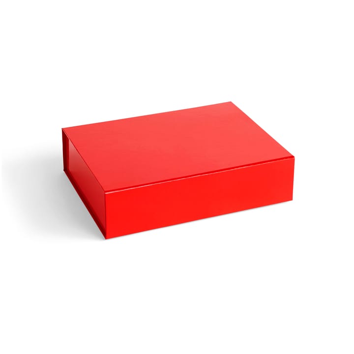 Scatola contenitore con coperchio Colour S 25,5x33 cm - Vibrant red (rosso) - HAY