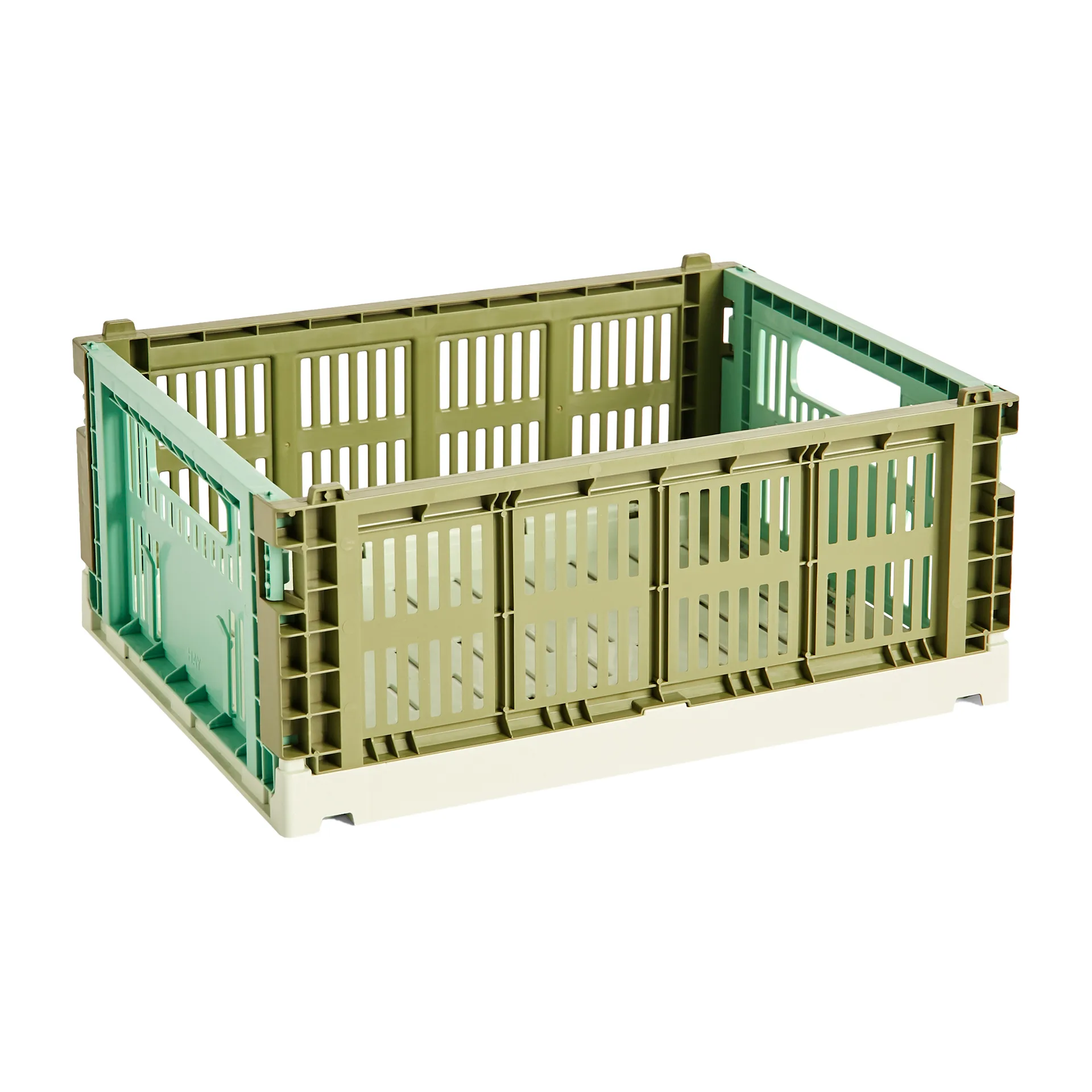 Scatola portaoggetti Colour Crate Mix M 26.5x34.5 cm, Olive-buio menta HAY