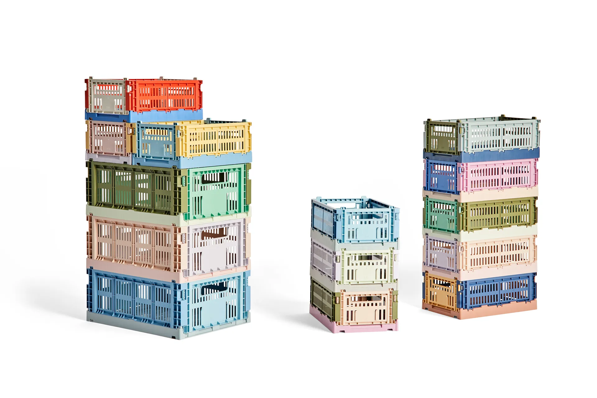 Scatola portaoggetti Colour Crate Mix M 26.5x34.5 cm, Olive-buio menta HAY