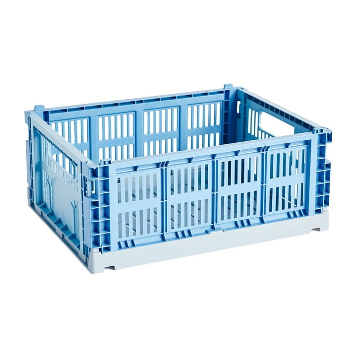 Scatola portaoggetti Colour Crate Mix M 26.5x34.5 cm - Sky blue - HAY