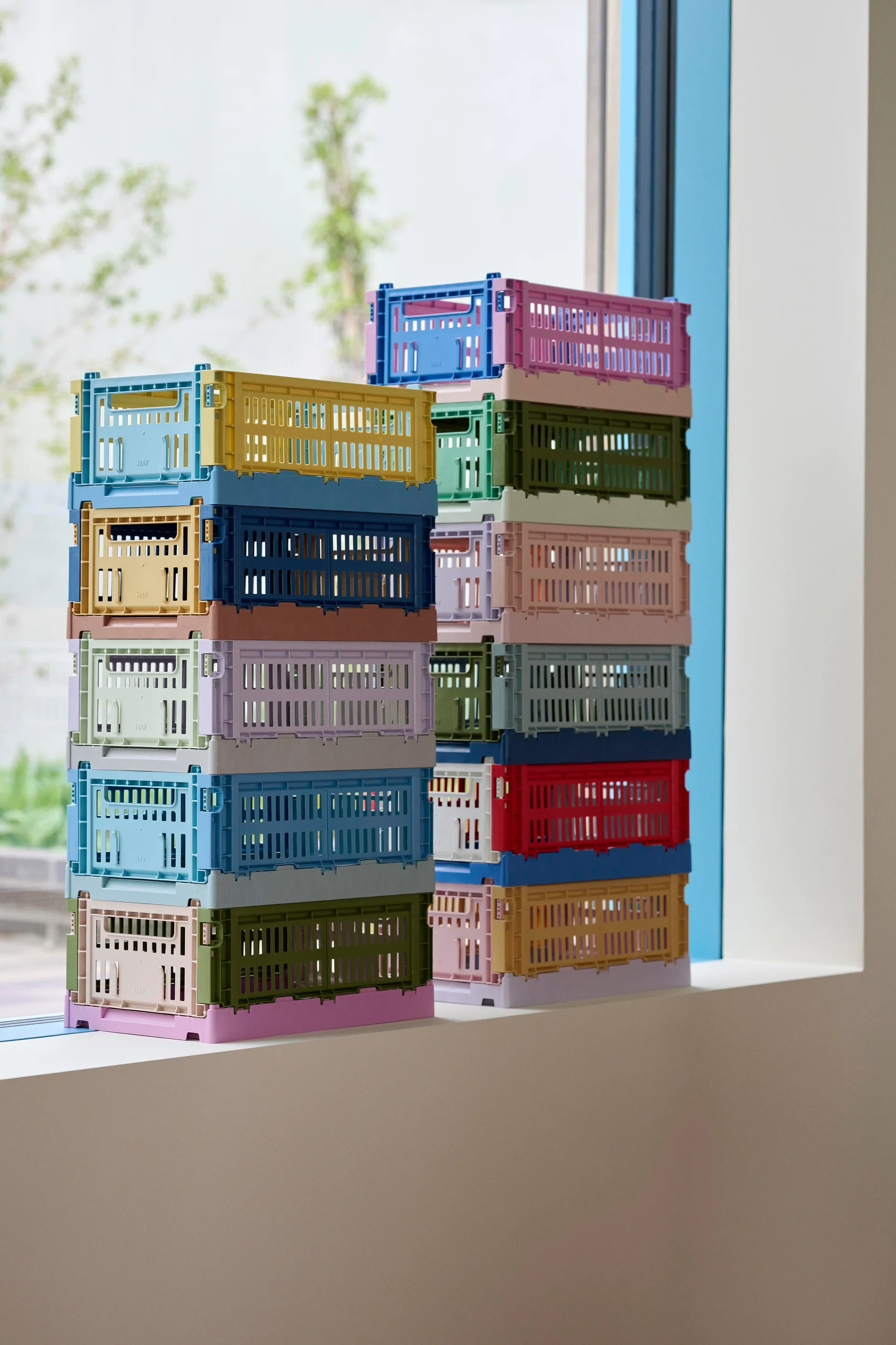 Scatola portaoggetti Colour Crate Mix S 17x26.5 cm, Dark blue HAY