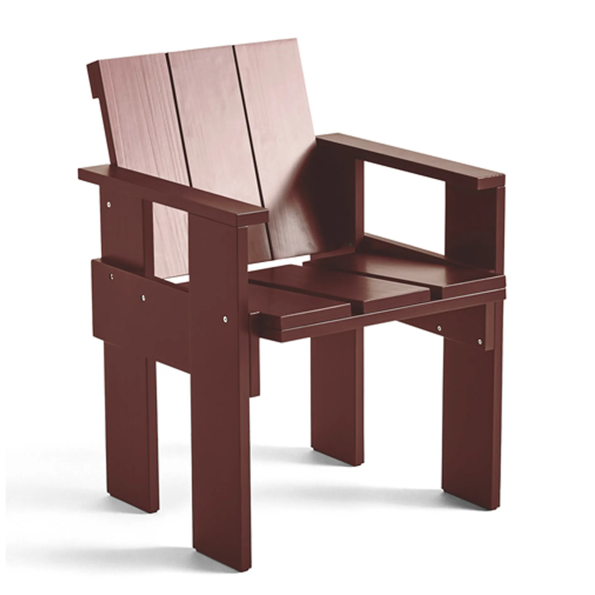 Sedia con braccioli Crate Dining Chair, Iron red HAY