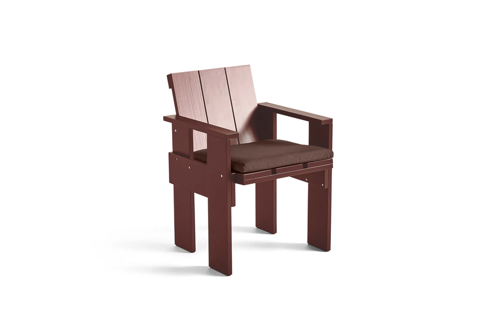 Sedia con braccioli Crate Dining Chair, Iron red HAY