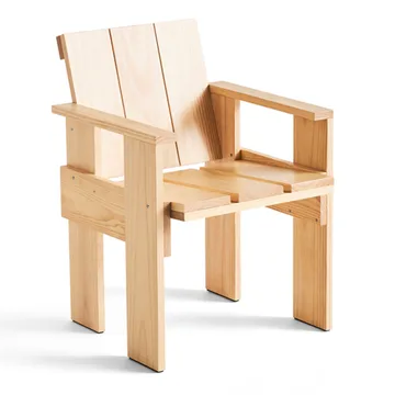 Sedia con braccioli Crate Dining Chair - Water-based lacquered pinewood - HAY