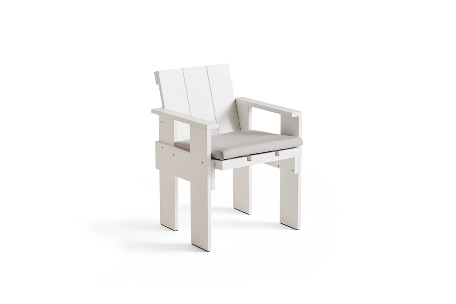 Sedia con braccioli Crate Dining Chair, White HAY