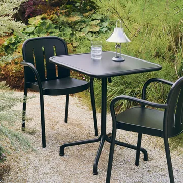 Sedia con braccioli Deville - Antracite - HAY