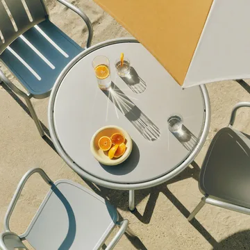 Sedia con braccioli Deville - Grigio argento - HAY