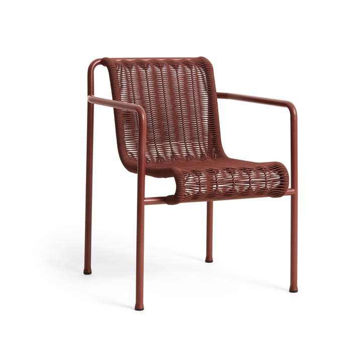 Sedia con braccioli Palissade Cord Dining   - Iron red - HAY