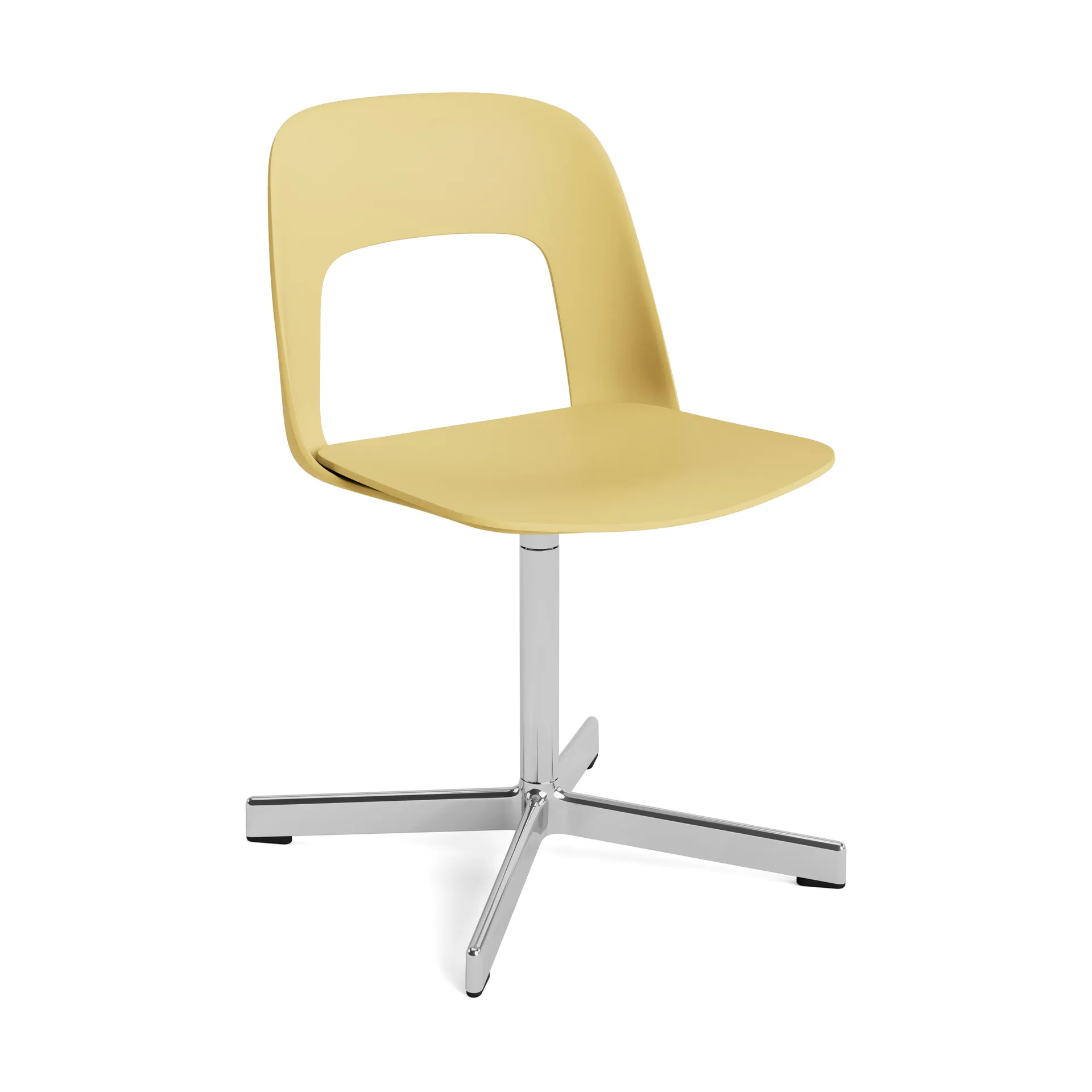 Sedia Layout Chair 131, Biscotti-alluminio lucidato HAY