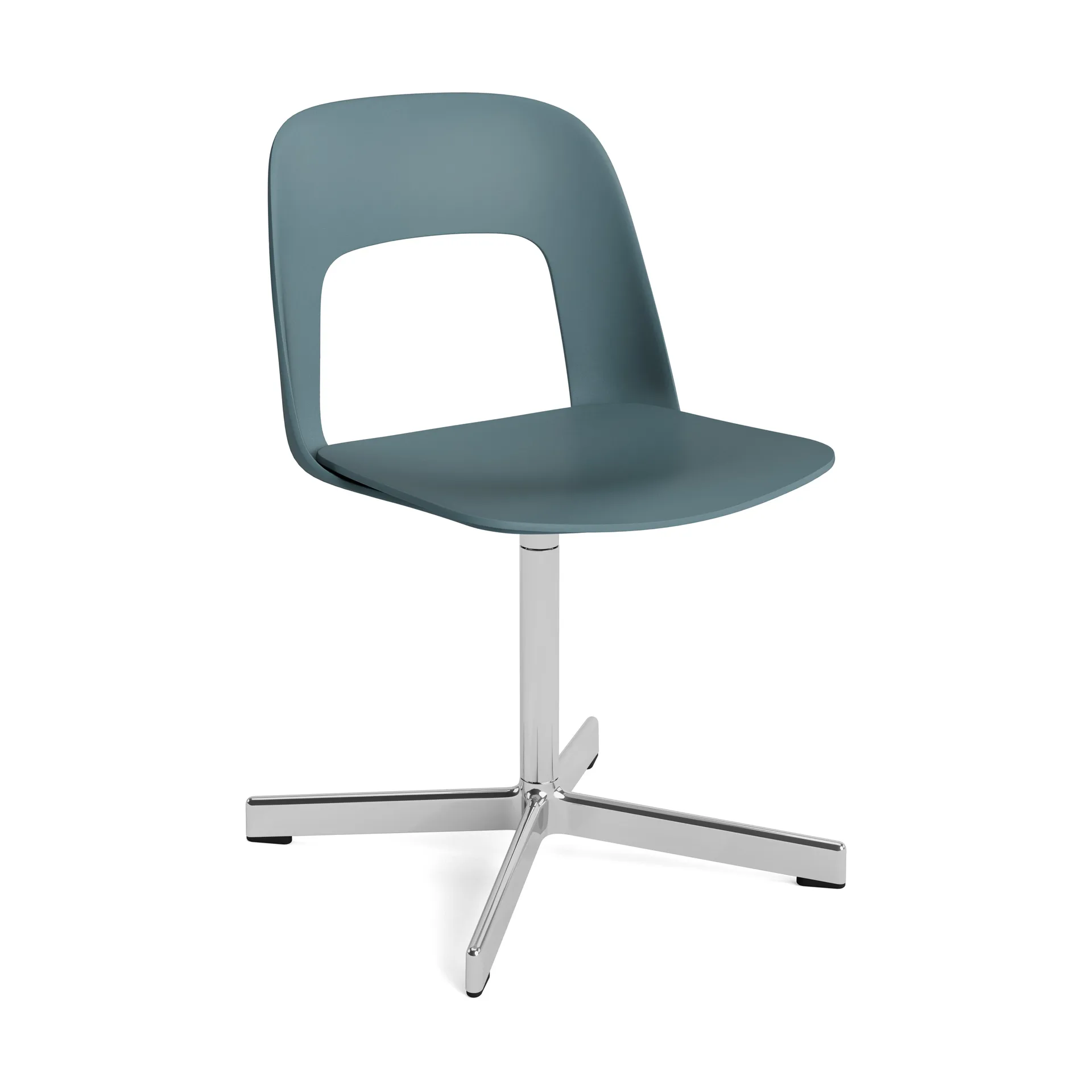 Sedia Layout Chair 131, Ocean-alluminio lucido HAY
