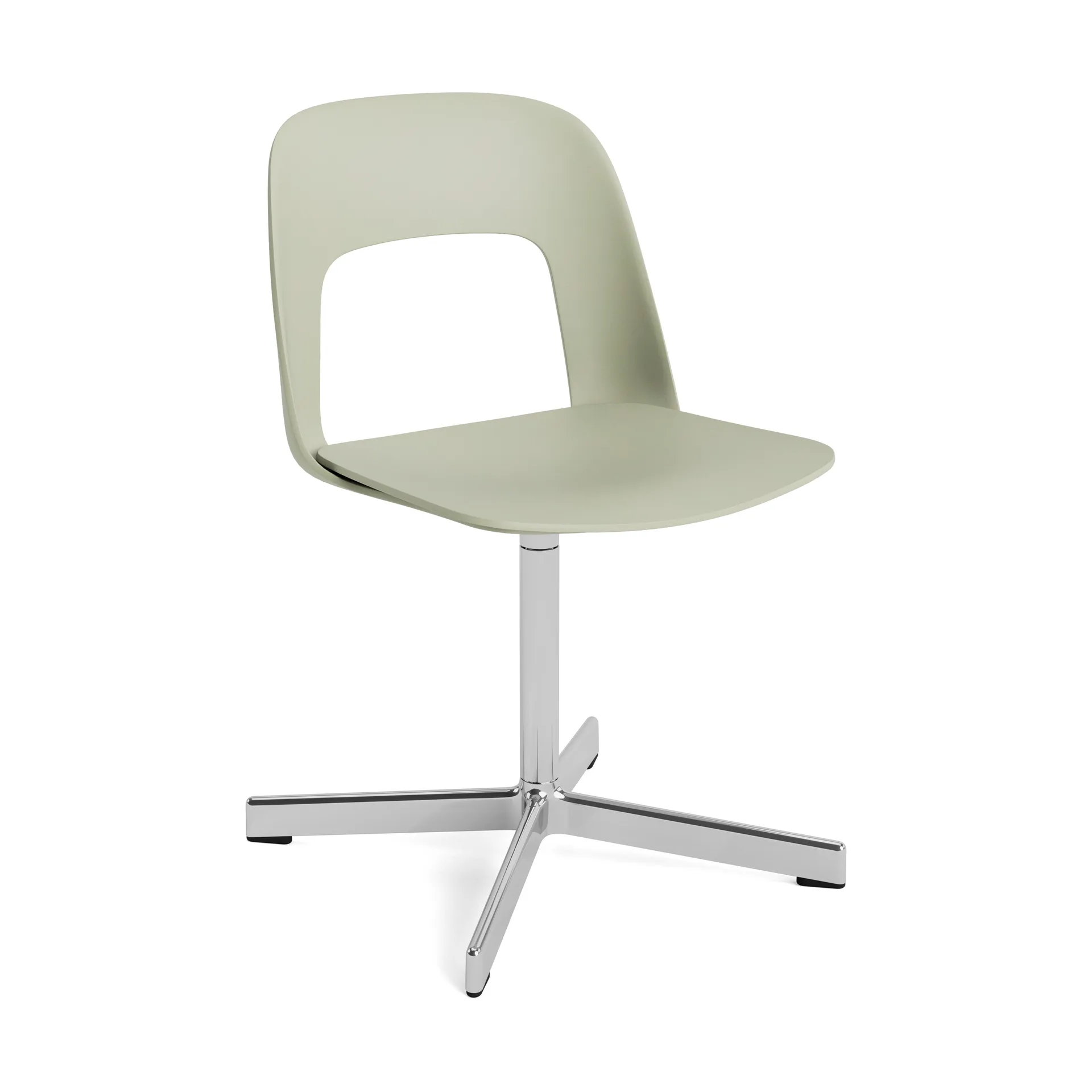 Sedia Layout Chair 131, Pastel green-alluminio lucidato HAY