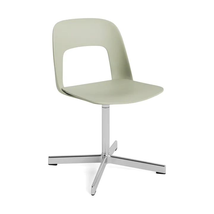 Sedia Layout Chair 131 - Pastel green-alluminio lucidato - HAY
