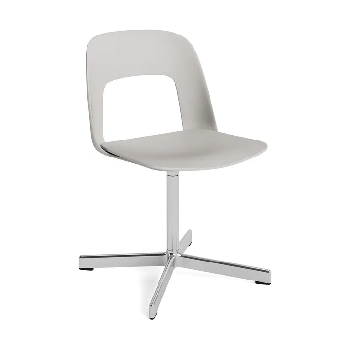 Sedia Layout Chair 131 - Sky grey-alluminio lucido - HAY