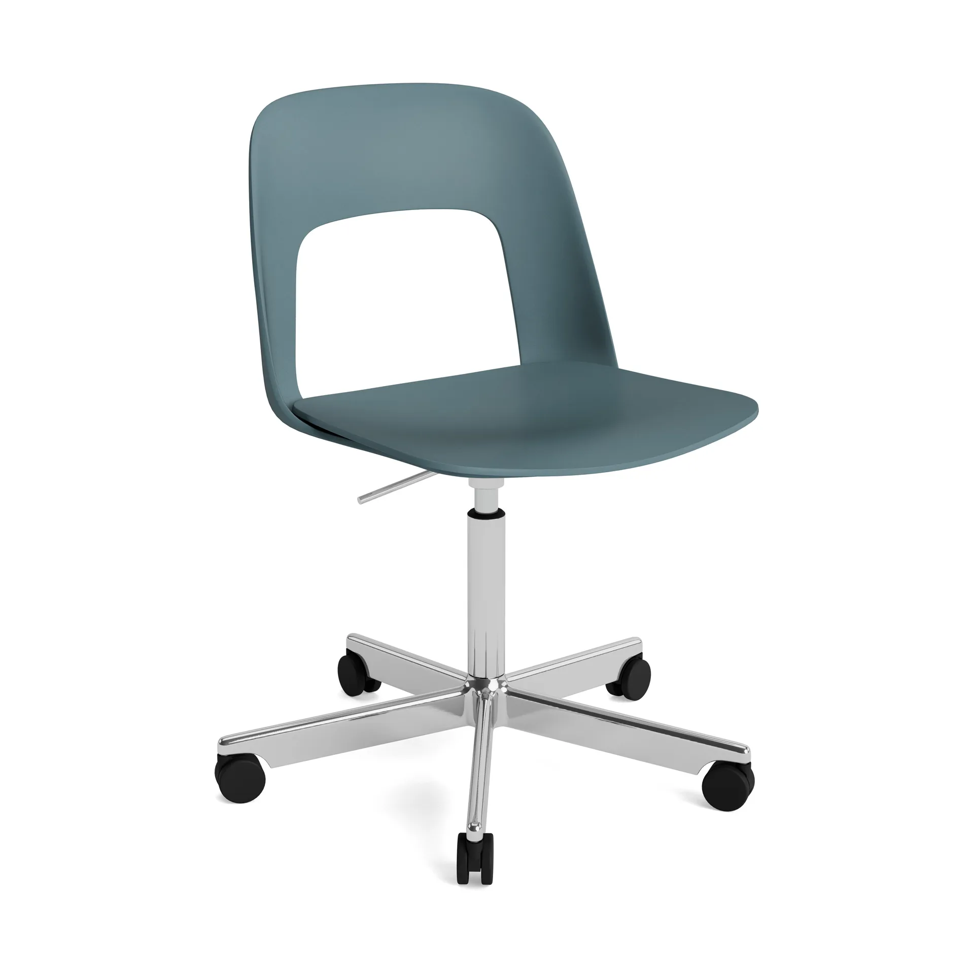 Sedia Layout Chair 141, Ocean-alluminio lucido HAY