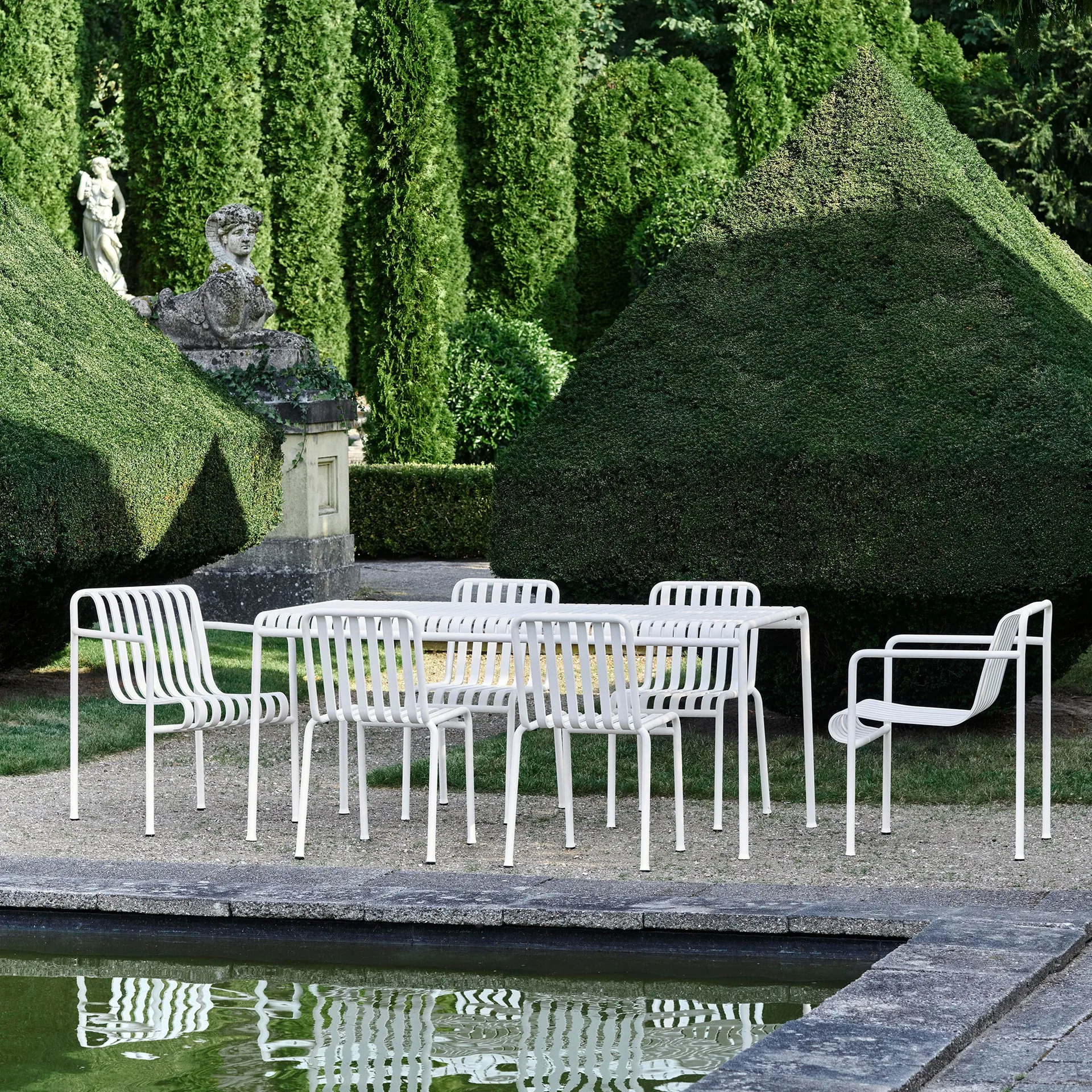 Sedia Palissade, Cream white HAY