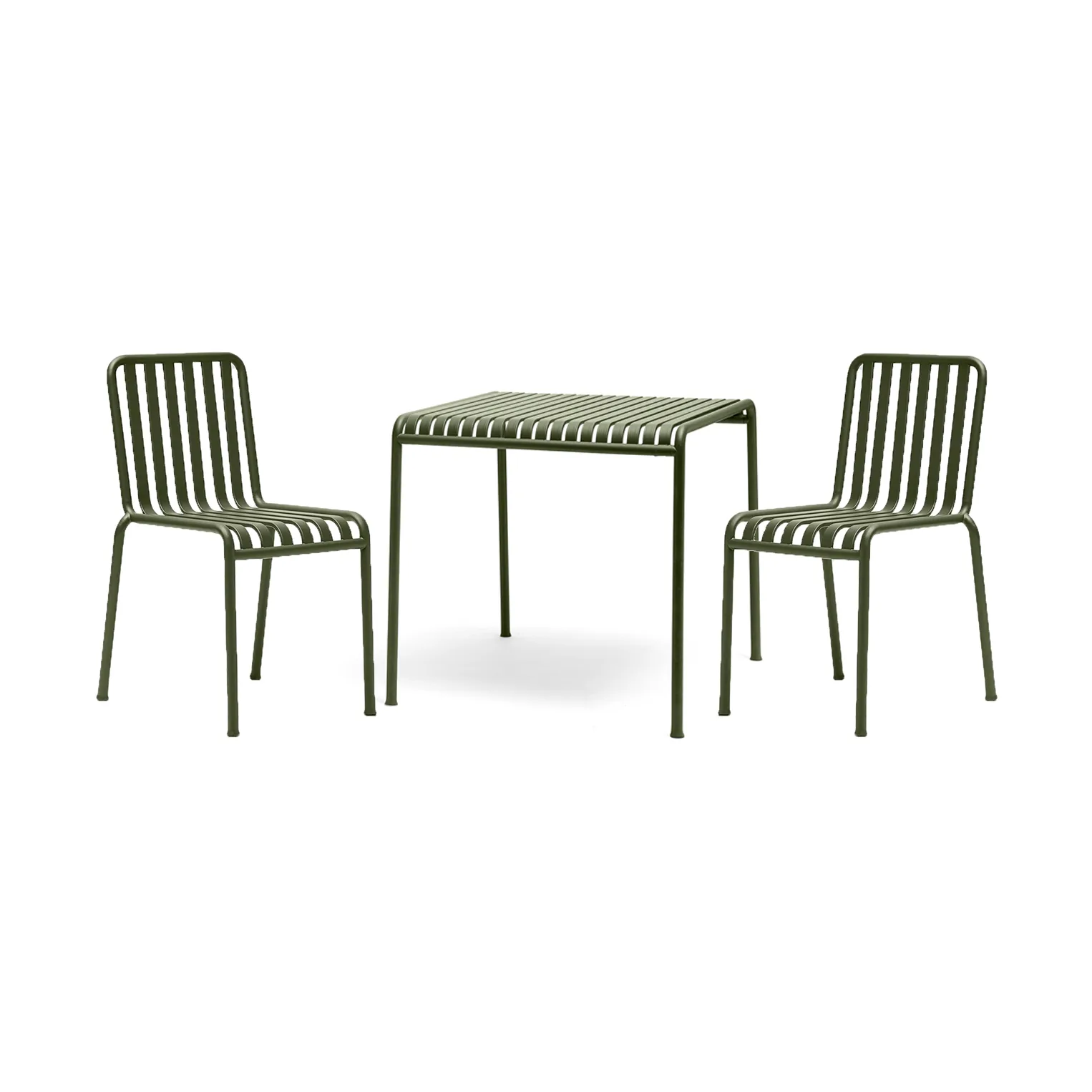 Set da pranzo Palissade 2 sedie 82,5x90 cm - Olive,  HAY