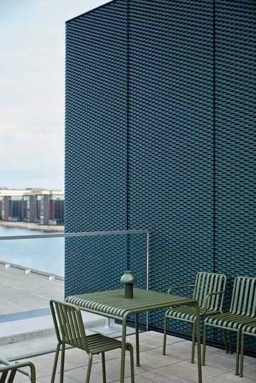 Set da pranzo Palissade 2 sedie 82,5x90 cm - Olive - HAY