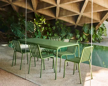 Set da pranzo Palissade 4 sedie 170x90 cm - Olive - HAY