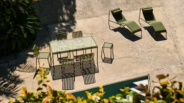 Set da pranzo Palissade 4 sedie 170x90 cm - Olive - HAY