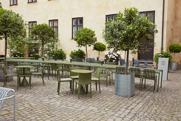 Set da pranzo Palissade 4 sedie 170x90 cm - Olive - HAY