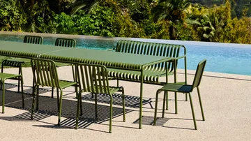 Set da pranzo Palissade 4 sedie 170x90 cm - Olive - HAY