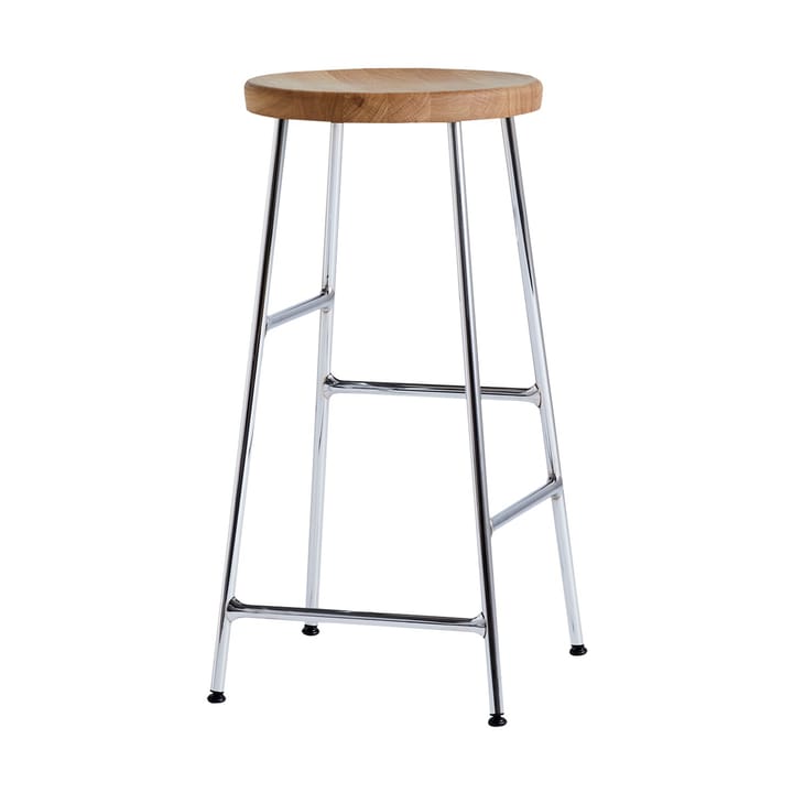 Sgabello da Bar Cornet 65 cm - Oiled oak-chrome - HAY