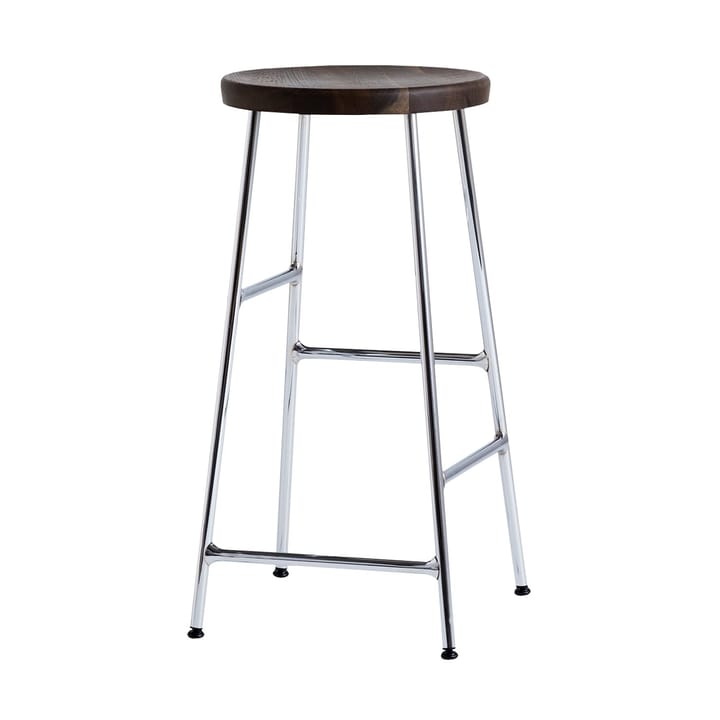 Sgabello da Bar Cornet 65 cm - Smoked oiled oak-chrome - HAY