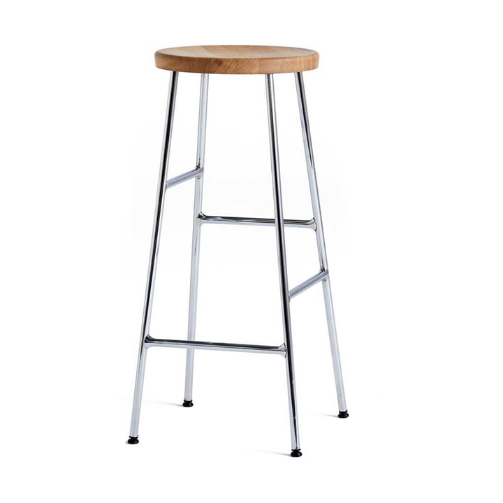 Sgabello da Bar Cornet 75 cm - Oiled oak-chrome - HAY