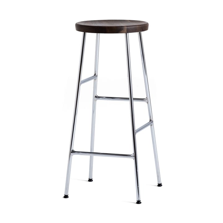 Sgabello da Bar Cornet 75 cm - Smoked oiled oak-chrome - HAY
