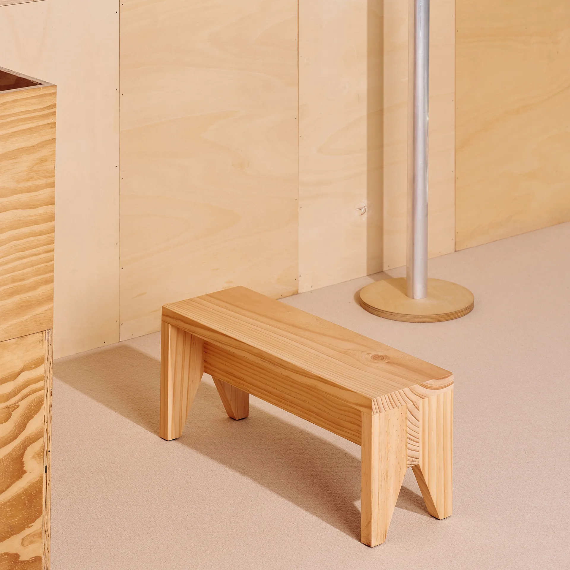 Sgabello Manolito Long, Natural, 60 cm HAY